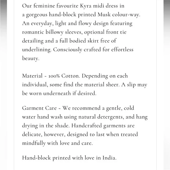 Daughter’s of India Kyra Midi Dress. S. NWT - Picture 7 of 10